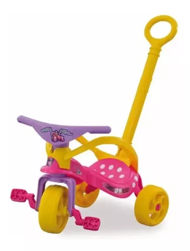 Brinquedo Infantil Minnie Com Empurrador e Proteção